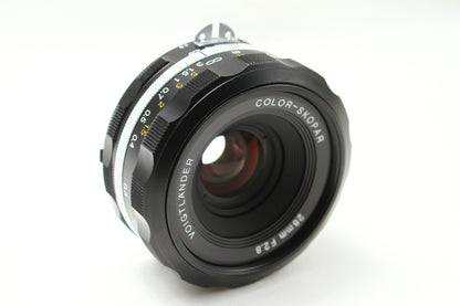 COLOR-SKOPAR 28/2.8 Aspherical Sl IIs ブラック (Nikon F)