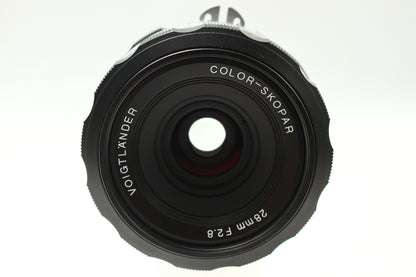 COLOR-SKOPAR 28/2.8 Aspherical Sl IIs ブラック (Nikon F)