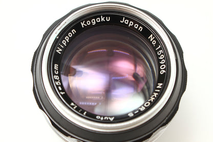 S Auto 5.8cm/1.4 PAT.PENDマーク入り