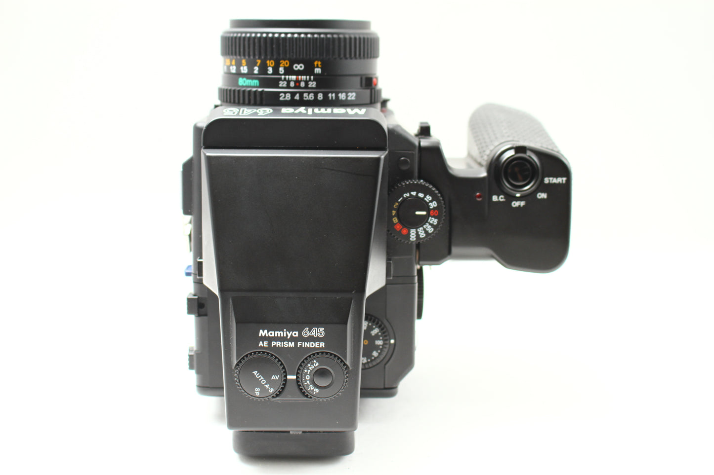 M645 SUPER +AEファインダー + SEKOR 80/2.8 + 120ロールフィルムホルダー  + パワーワインダー