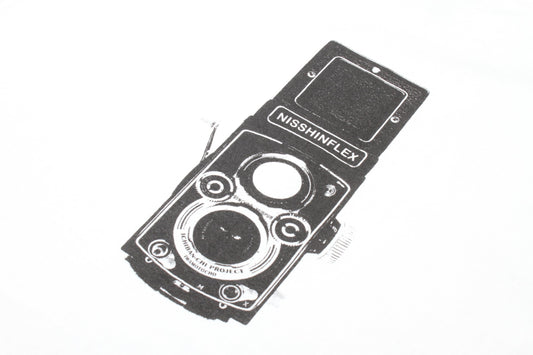 Tシャツ 二眼レフ バックプリント (Ｍ)